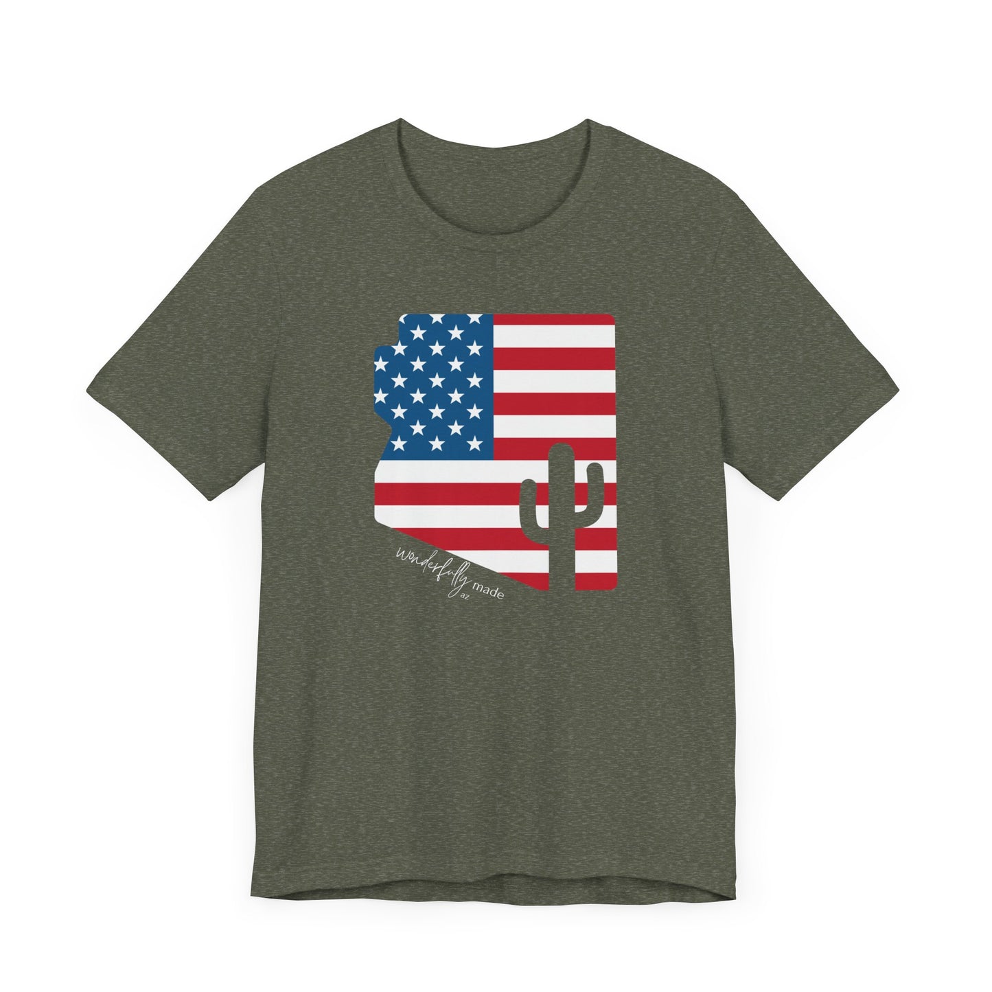 Crew Neck AZ US Flag