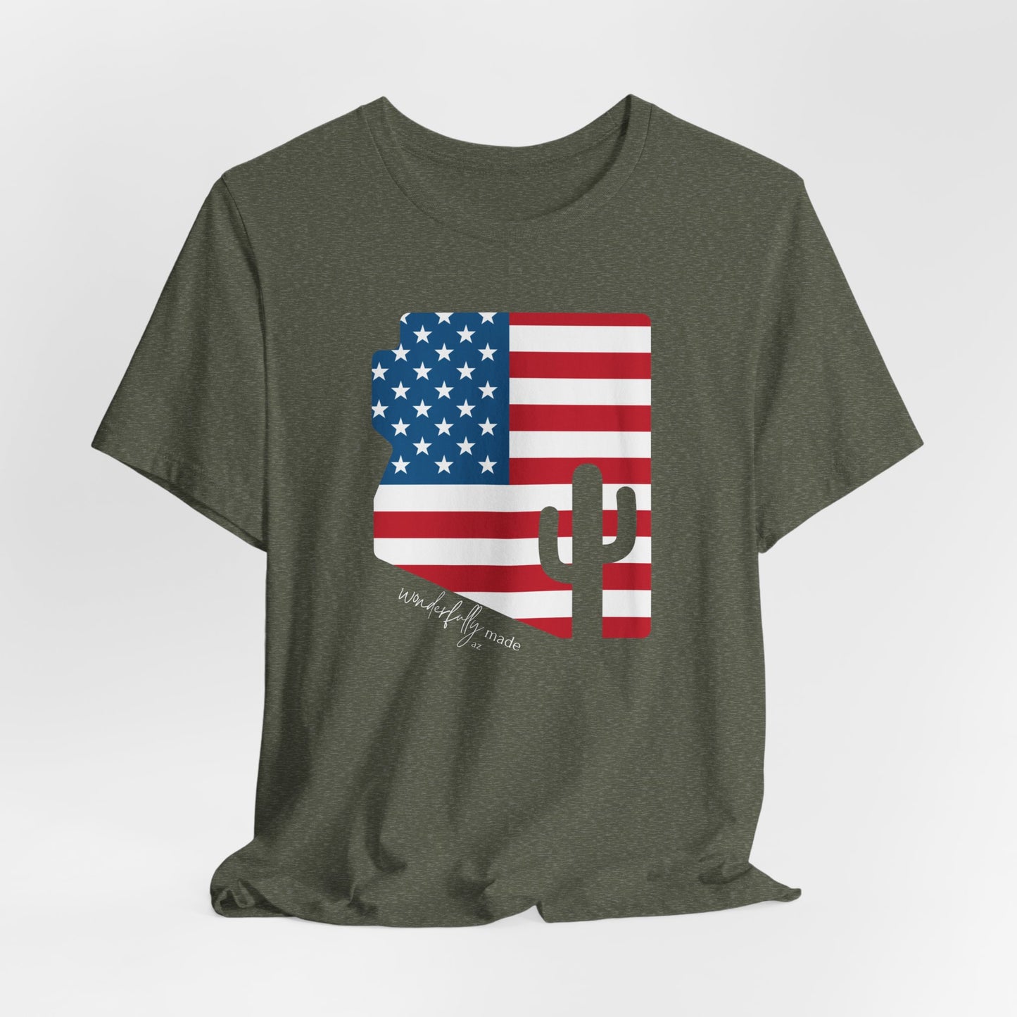 Crew Neck AZ US Flag