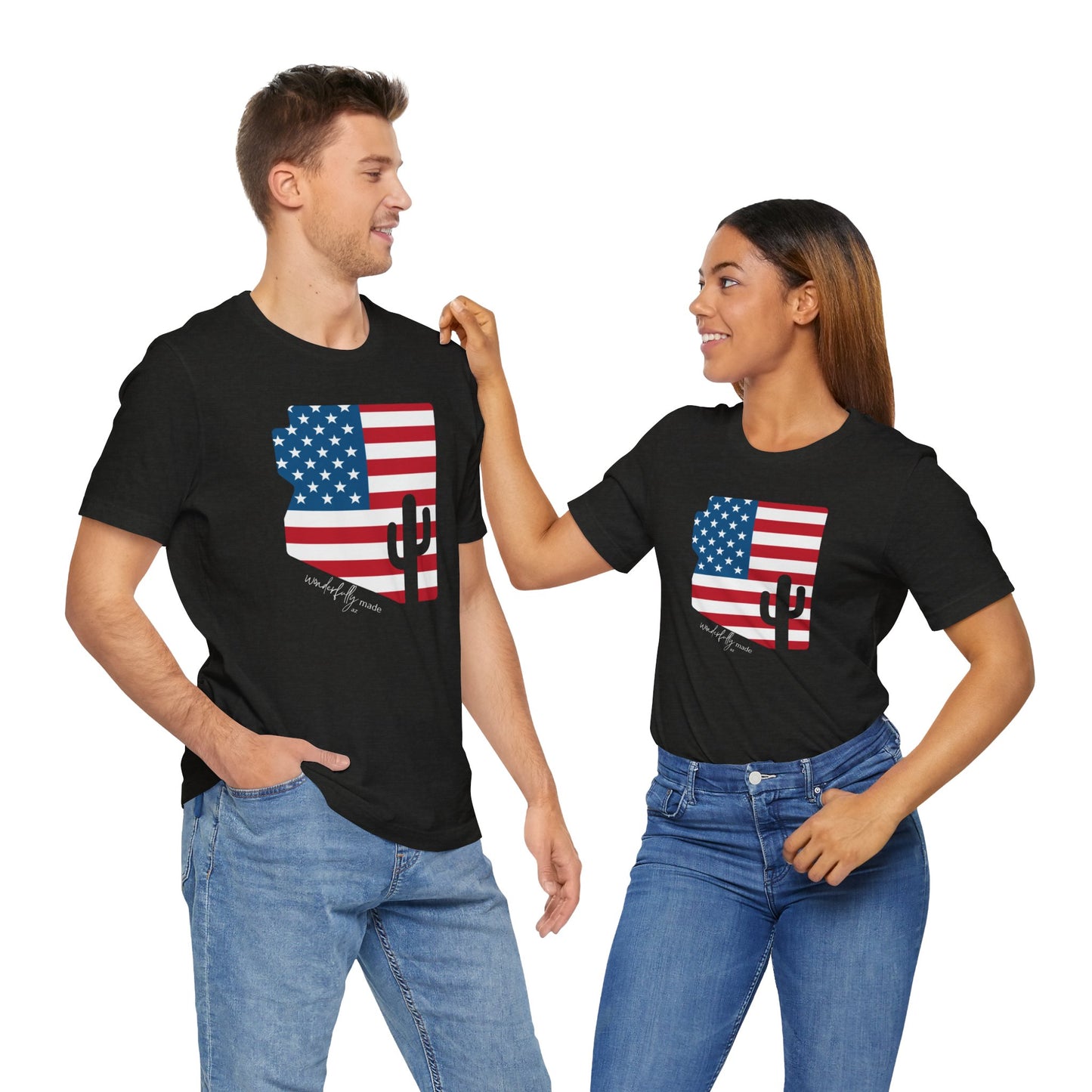 Crew Neck AZ US Flag