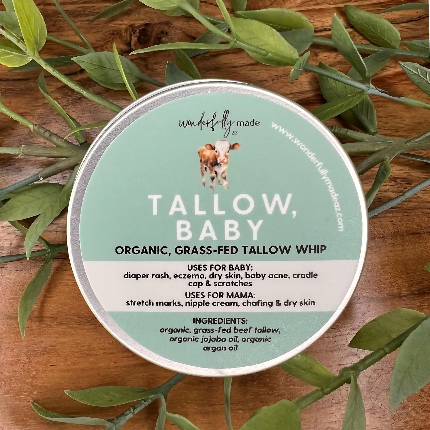 Tallow, Baby Whip on Greenery