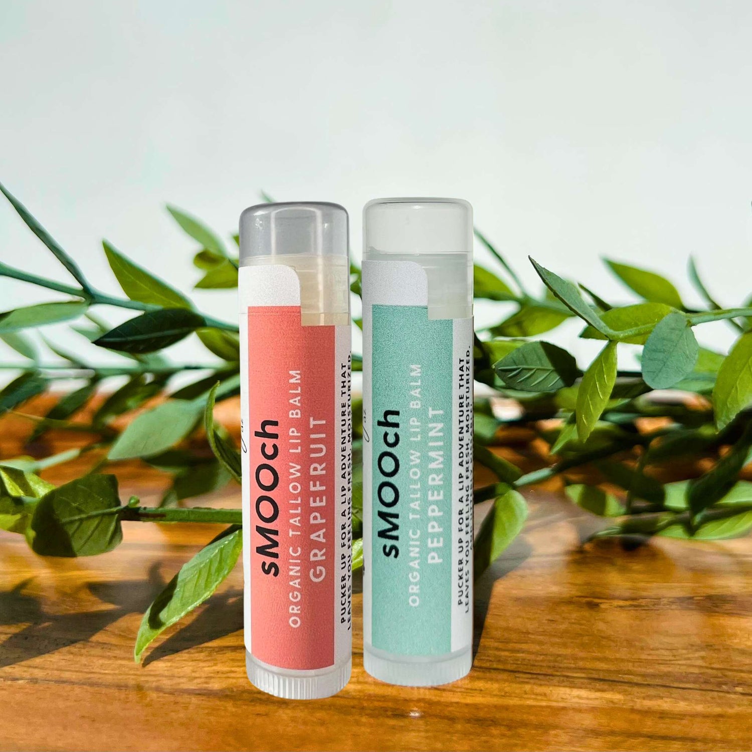 sMOOch peppermint and grapefruit with greenery