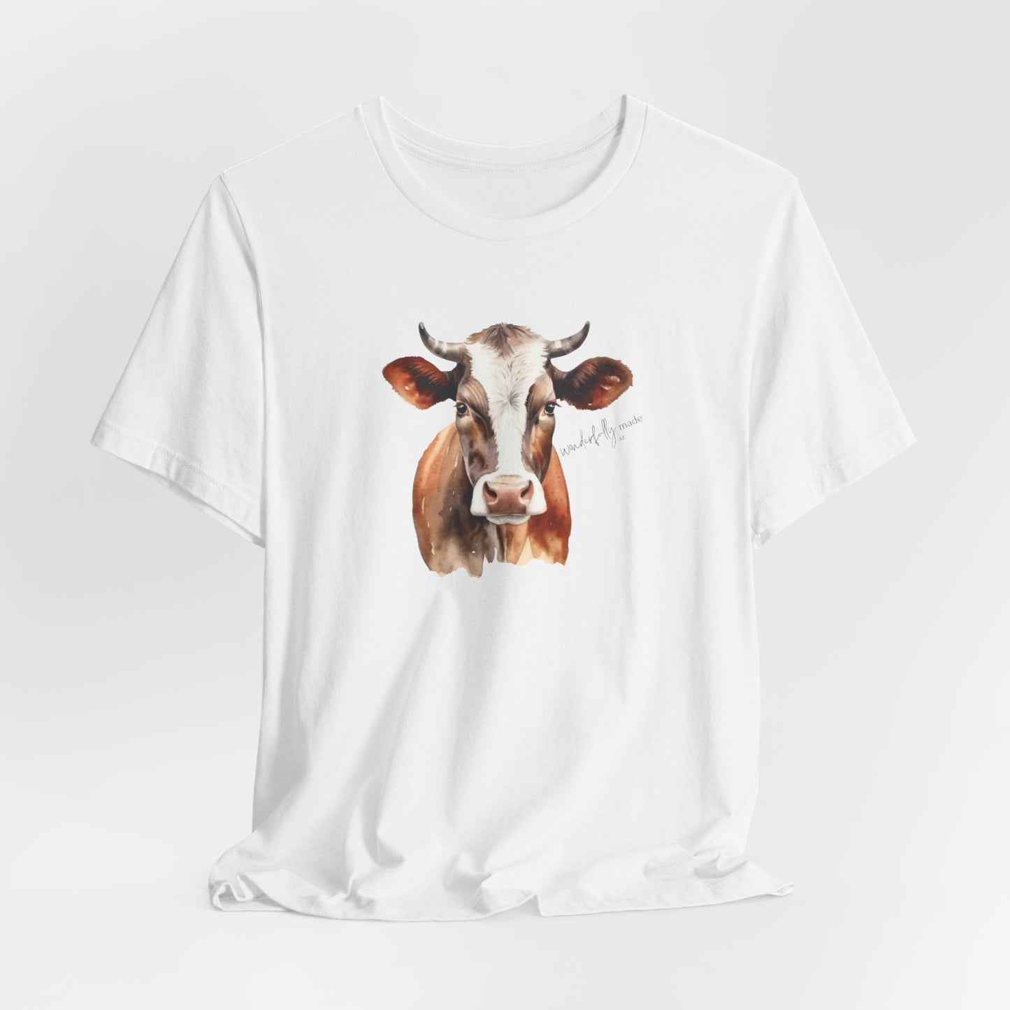 Crew Neck Handsome Cow