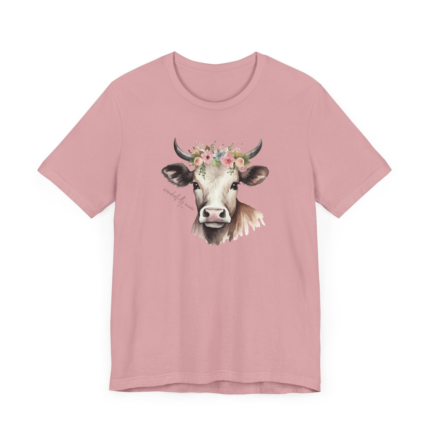 Crew Neck Beautiful Cow