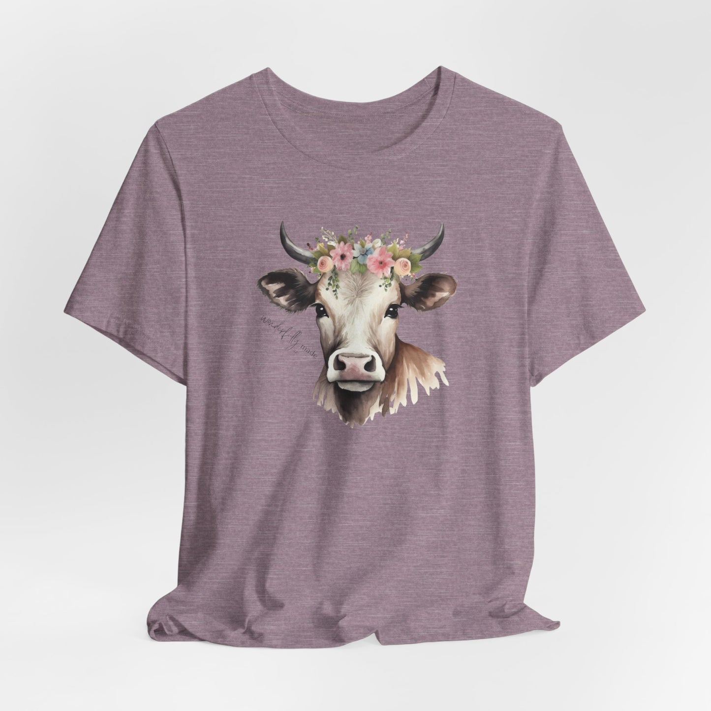 Crew Neck Beautiful Cow