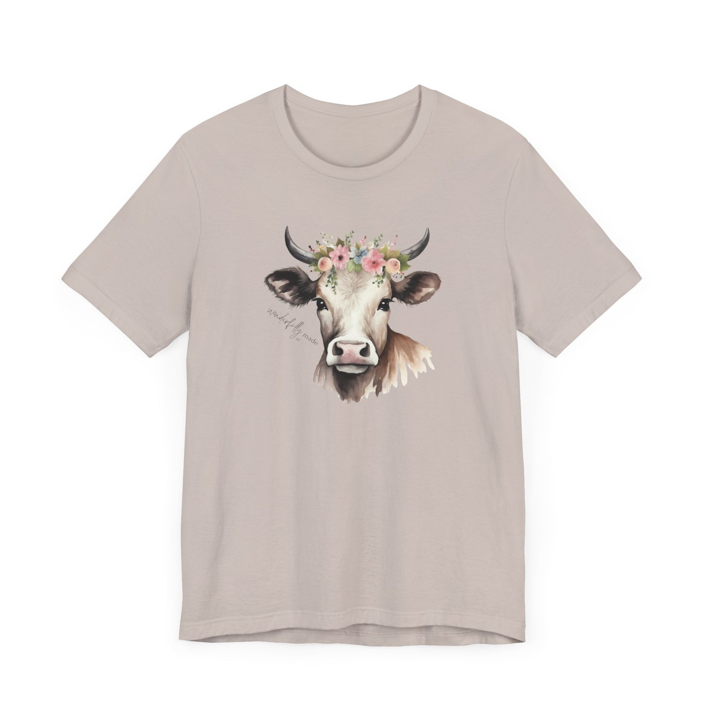 Crew Neck Beautiful Cow