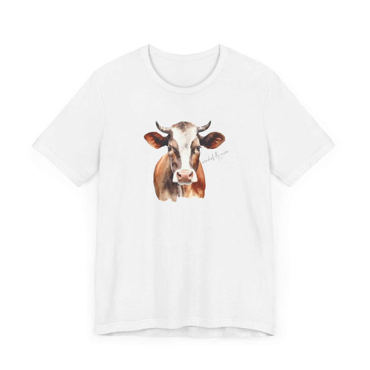 Crew Neck Handsome Cow