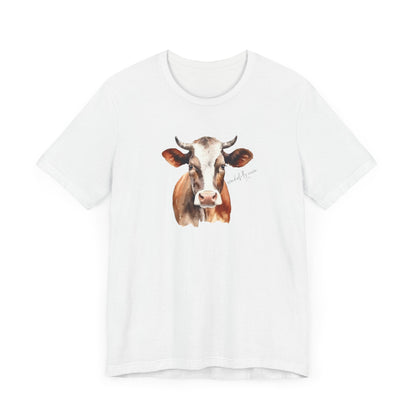 Crew Neck Handsome Cow