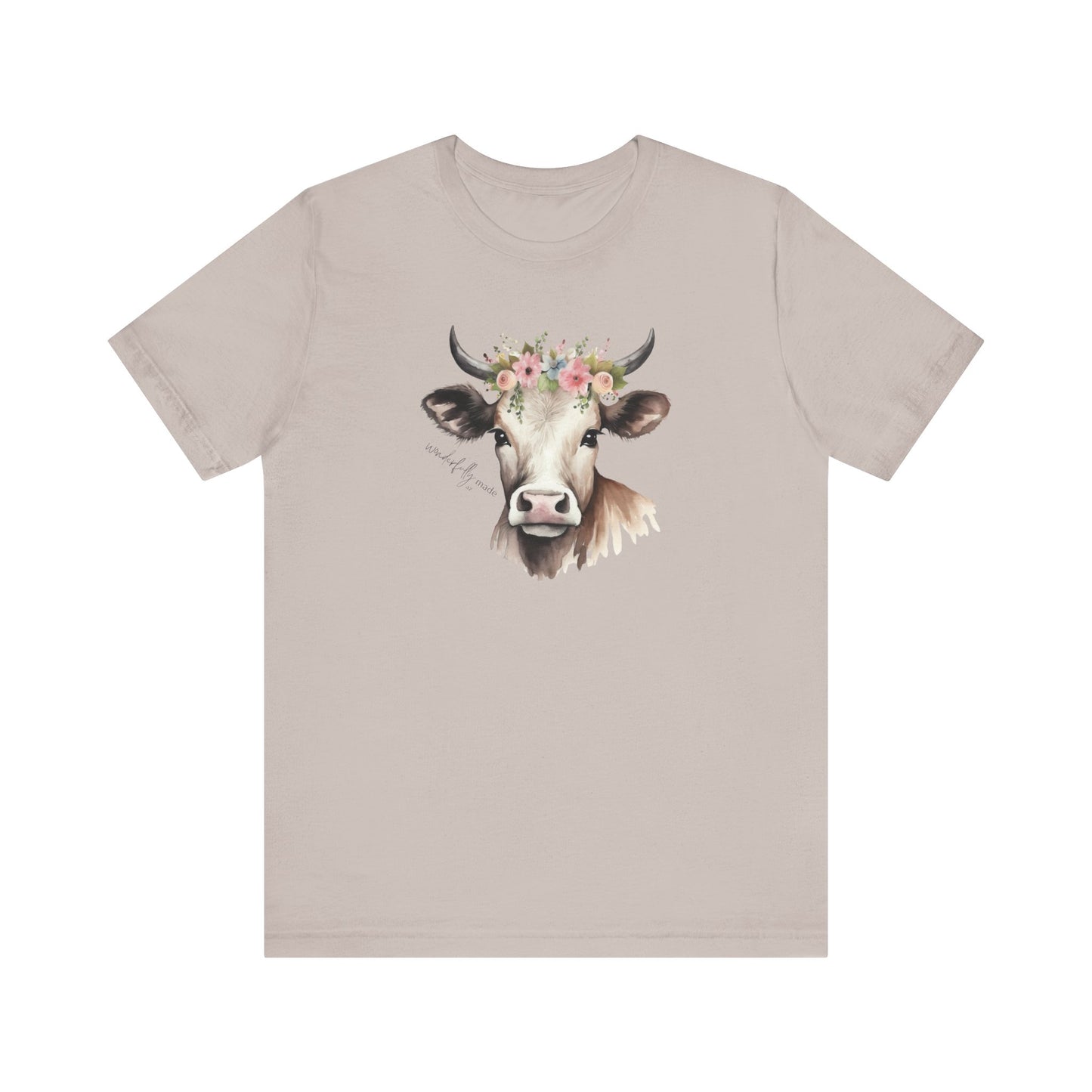 Crew Neck Beautiful Cow