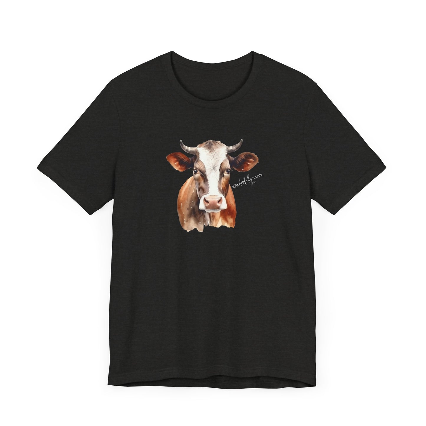 Crew Neck Handsome Cow