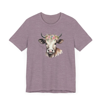 Crew Neck Beautiful Cow