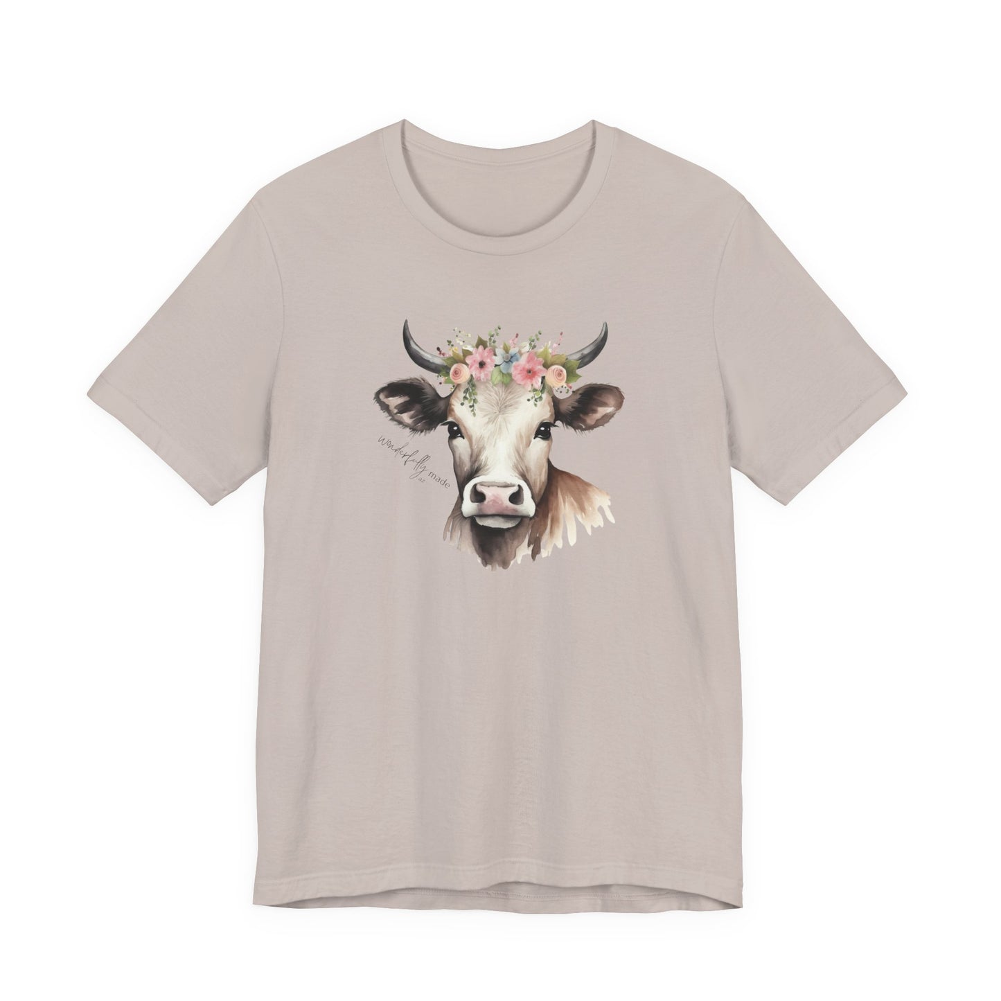 Crew Neck Beautiful Cow