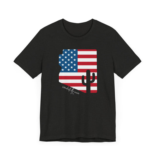 Crew Neck AZ US Flag