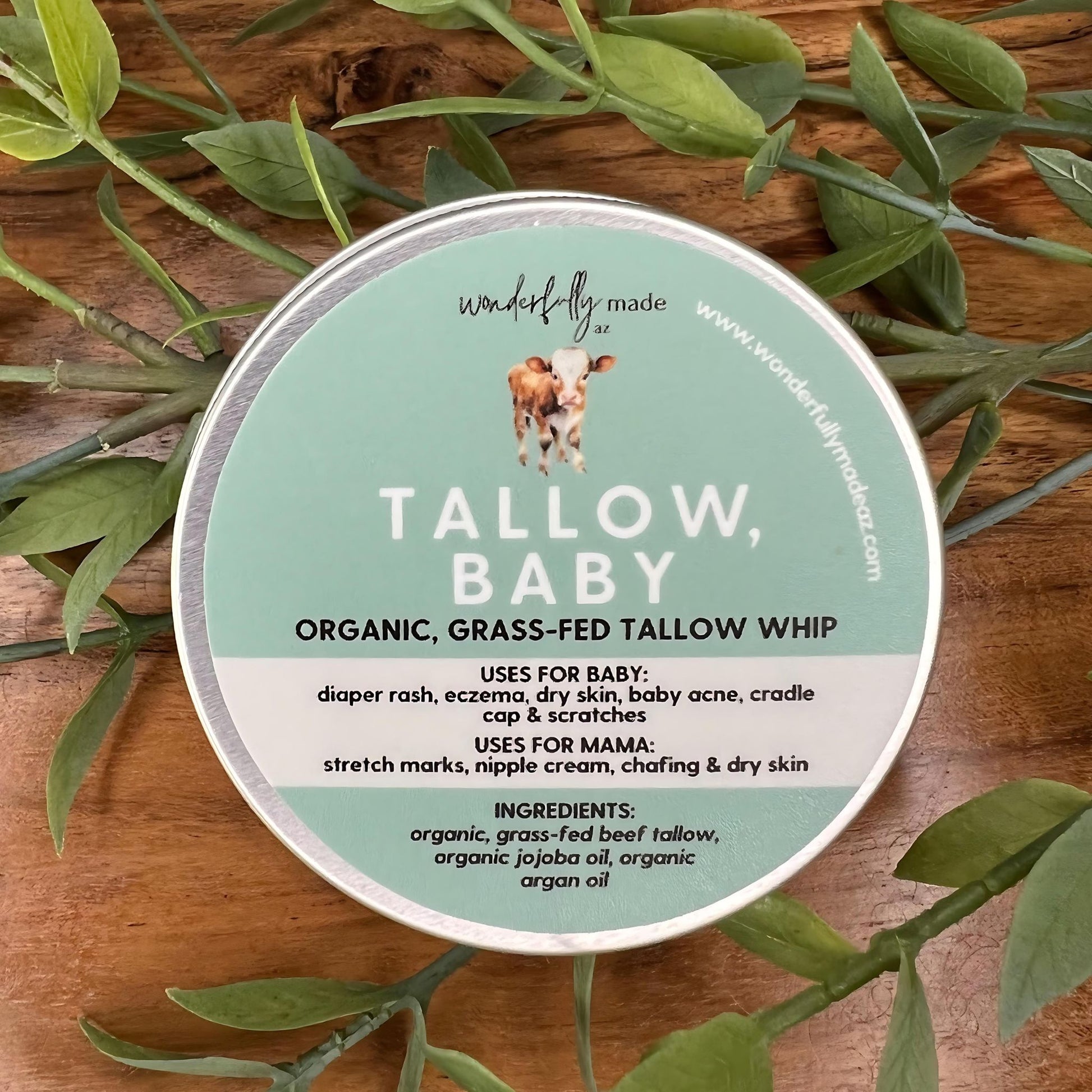 Tallow Baby Whip - with greenery