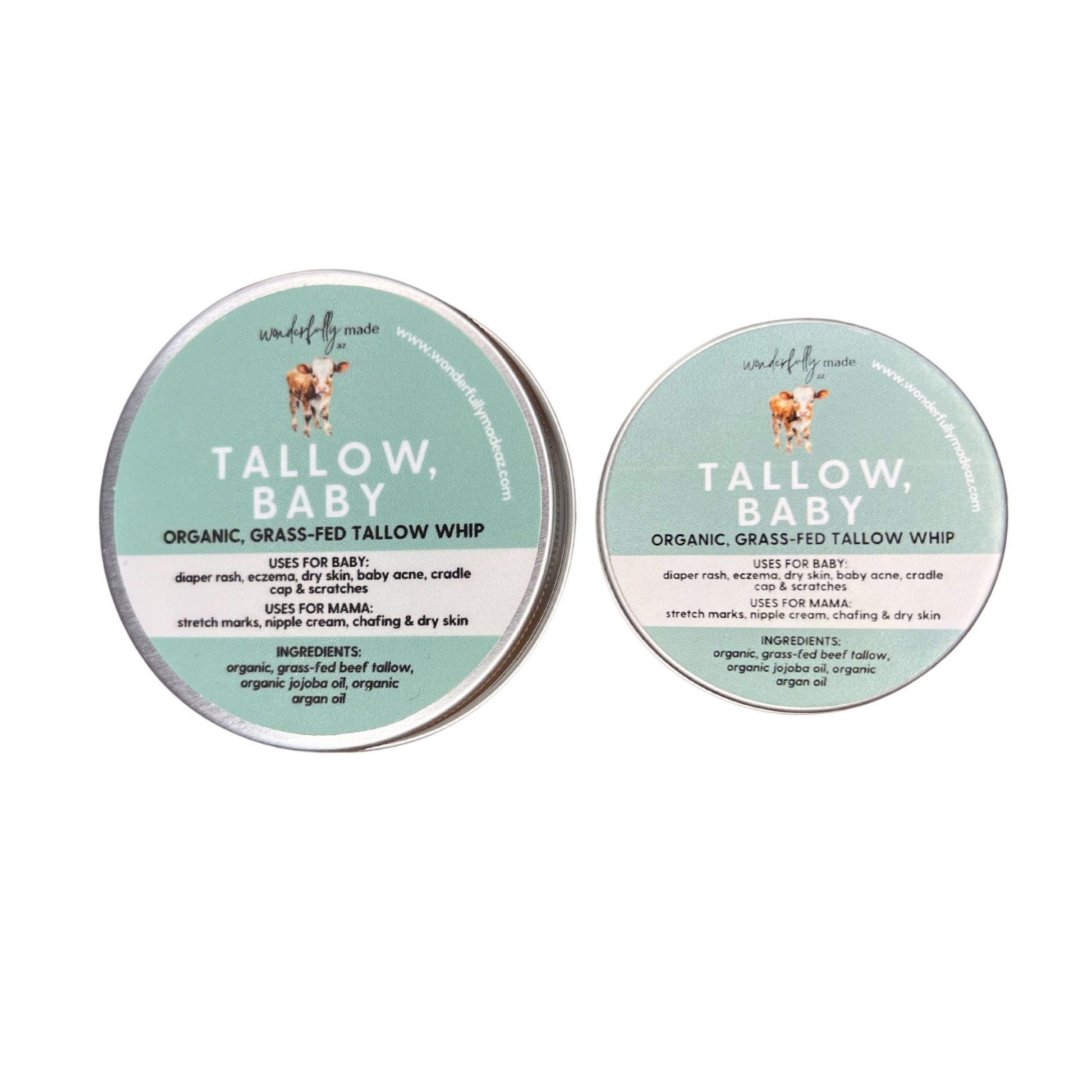 Tallow, Baby Whip - 1oz and 2oz